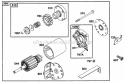 Electric Starter Diagram and Parts List for 255702-0117-01  Briggs and Stratton Engine